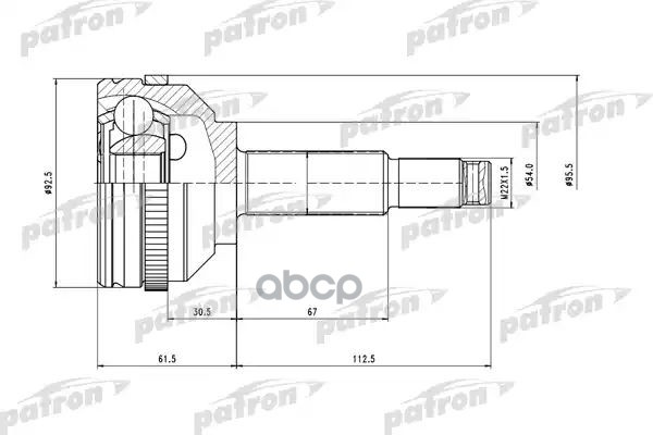 ШРУС наружн компл. PCV6751 PATRON арт. PCV6751