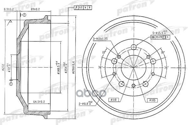 Барабан Тормозной Задн Alfa Romeo: Ar 6 Автобус 85-89, Ar 6 Фургон 85-89, Fiat: Ducato Panorama 86-90, Ducato Panorama 90-94,...