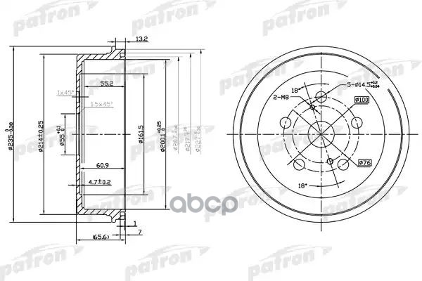 Барабан Тормозной Задн Toyota: Carina E 92-97, Carina E Sportswagon 93-97, Carina E Седан 92-97, Carina Ii 87-93, Carina Ii С...