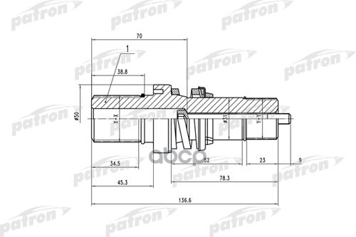 Вал Приводной Внутреннего Шруса От Кпп Прав Vw: T5/Multivan T5 1.9Tdi Pdsv019 PATRON арт. PDSV019