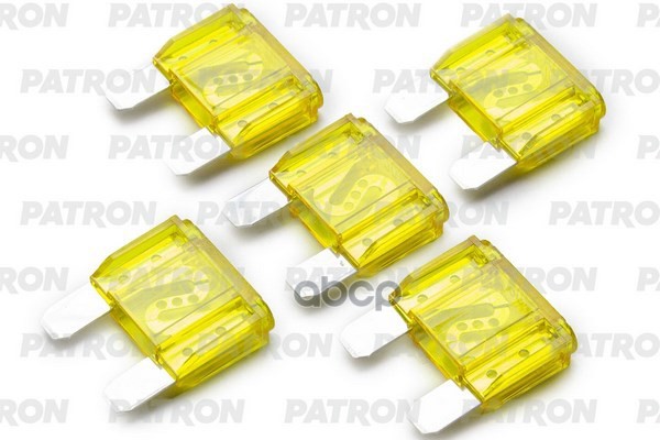 Предохранитель Пласт.коробка 5Шт Maxi Fuse 20A Желтый PATRON арт. PFS062