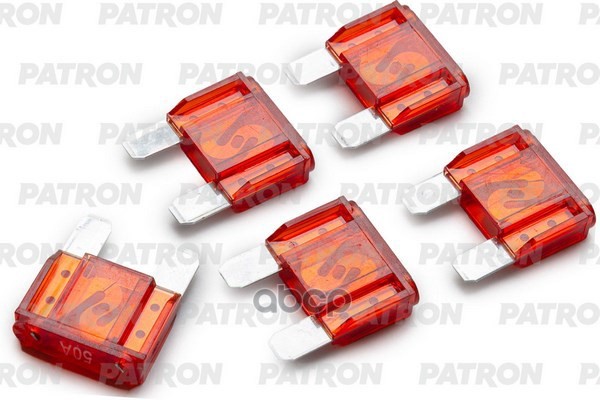 Предохранитель Пласт.коробка 5Шт Maxi Fuse 50A Красный PATRON арт. PFS065
