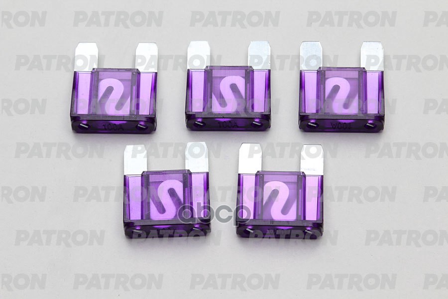 Предохранитель Пласт.коробка 5Шт Maxi Fuse 100A Фиолетовый PATRON арт. PFS069