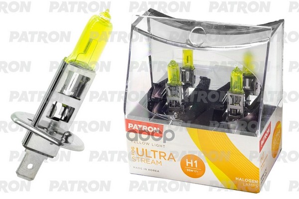 Комплект Галогенных Ламп Коробка 2Шт H1 12V 55W 2800K P14.5s Fog Ultra Stream (Желтый Свет, Отличная Видимость В Любую Погоду...