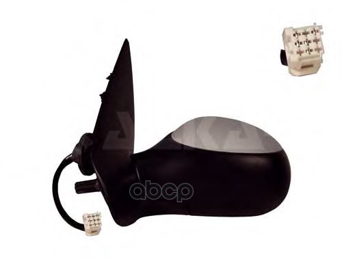 Зеркало Наружное В Сборе Прав, Электр, С Подогр, Выпукл, Грунт,С Датч Темпер Peugeot: 206 - 98-03 PATRON арт. PMG2907M11