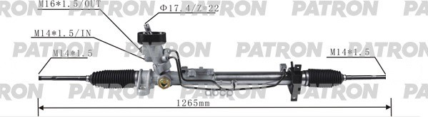 Рейка рулевая гидравлическая AUDI  A3 / SEAT LEON,TOLEDO / SKODA OCTAVIA / VW BORA,GOLF 1996-03 с шасси №1JWP050833 длина 130...