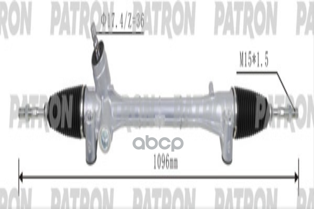 Рейка рулевая TOYOTA AURIS (E150) 07-13 PSG3122 PATRON арт. PSG3122