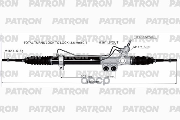 Рейка Рулевая Nissan Armada (Ta60) 06- Infiniti Qx56 03- PATRON арт. PSG3127