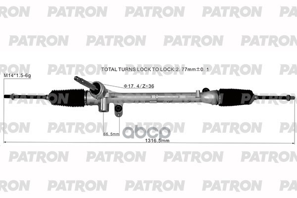 Рейка Рулевая Mazda Cx-5 (Ke, Gh) 11- PATRON арт. PSG3141