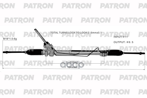 Рейка Рулевая Land Rover Freelander 2 (L359) 06-14 PATRON арт. PSG3142