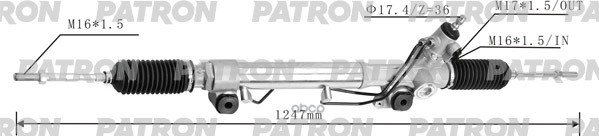 Рейка рулевая гидравлическая TOYOTA  LAND CRUISER PRADO 2009-, LEXUS GX400,460  2009-13, 4RUNNER 2009-13 PSG3214 PATRON арт. ...