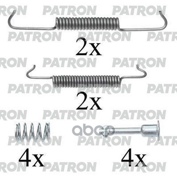 Комплект монтажный тормозных колодок барабанных CITROEN: EVASION 94-02, FIAT: ULYSSE 94 PATRON PSRK0025 PATRON арт. PSRK0025