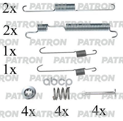 Комплект монтажный тормозных колодок барабанных HYUNDAI: ACCENT 00-, ACCENT 94-00, ACCE PATRON PSRK0039 PATRON арт. PSRK0039