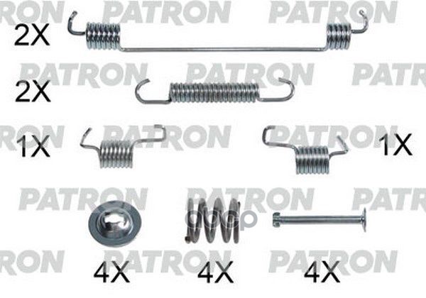 Комплект Монтажный Тормозных Колодок Барабанных Fiat: Panda 03- , 500 07- PATRON арт. PSRK0234