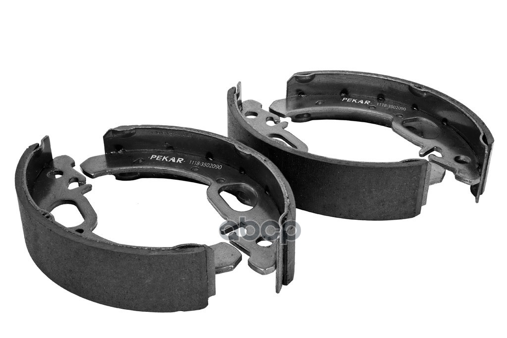 Колодки тормозные барабаные задние (4 шт) для а/м LADA 2108, 2110, Kalina 1117, Priora 2170, PEKAR арт. 11183502090