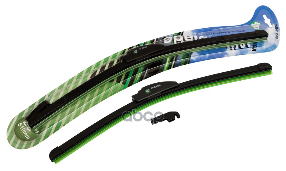 Щетка стеклоочистителя бескаркасная 510mm Универсальные Крючок + Штыковой замок WB-P1510 PILENGA арт. WB-P1510