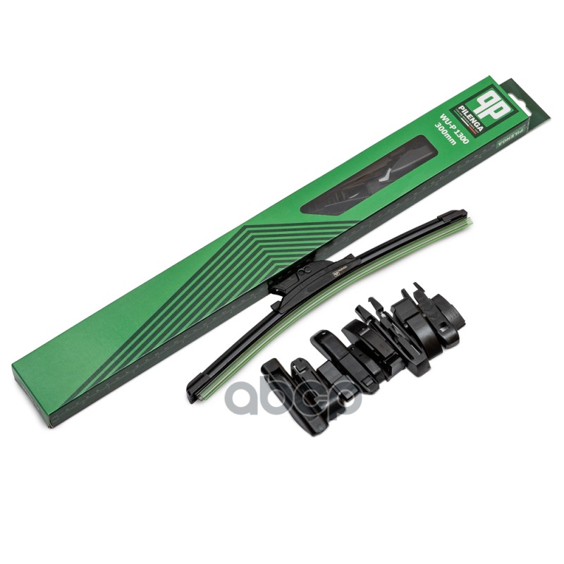 Щетка стеклоочистителя универсальная бескаркасная 300mm,11 адаптеров Универсальные  WU-P1300 PILENGA арт. WU-P1300