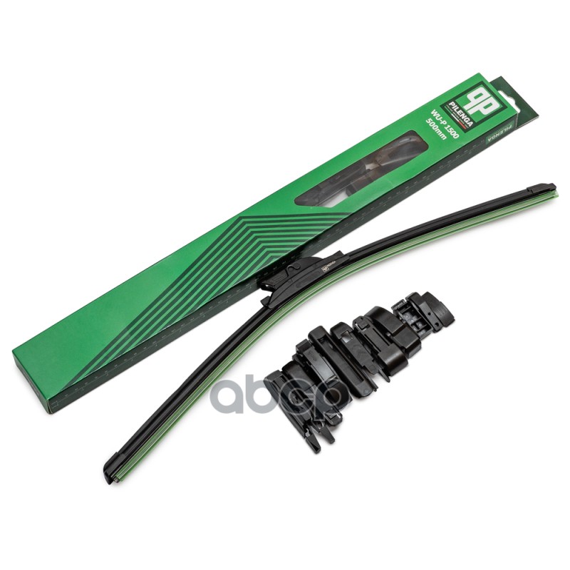 Щетка стеклоочистителя универсальная бескаркасная 500mm,11 адаптеров Универсальные  WU-P1500 PILENGA арт. WU-P1500