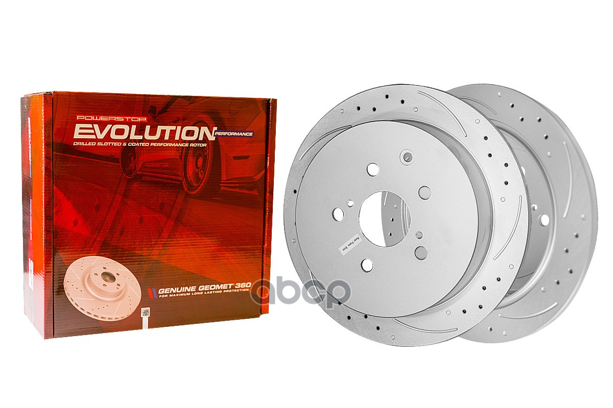 Задний Тормозной Диск Evolution С Перфорацией И Насечками, В Покрытии Geomet Powerstop Jbr1389 POWER STOP арт. JBR1389