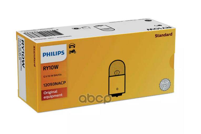 ЛАМПА СИГНАЛЬНАЯ RY10W 12V 10W( 1 ШТ.) Philips арт. 12093NACP