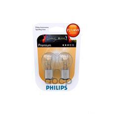 Лампа накаливания сигнальная P21/4W BAZ15d Vision 12V 21/4W Блистер 2 шт Philips арт. 12594B2