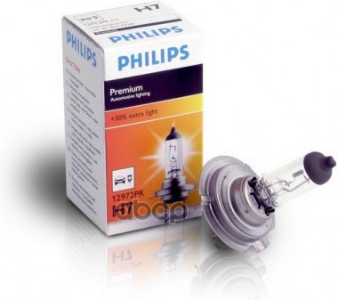 Лампа Philips H7 12V 55W PX26d Vision +30% Philips арт. 12972pr