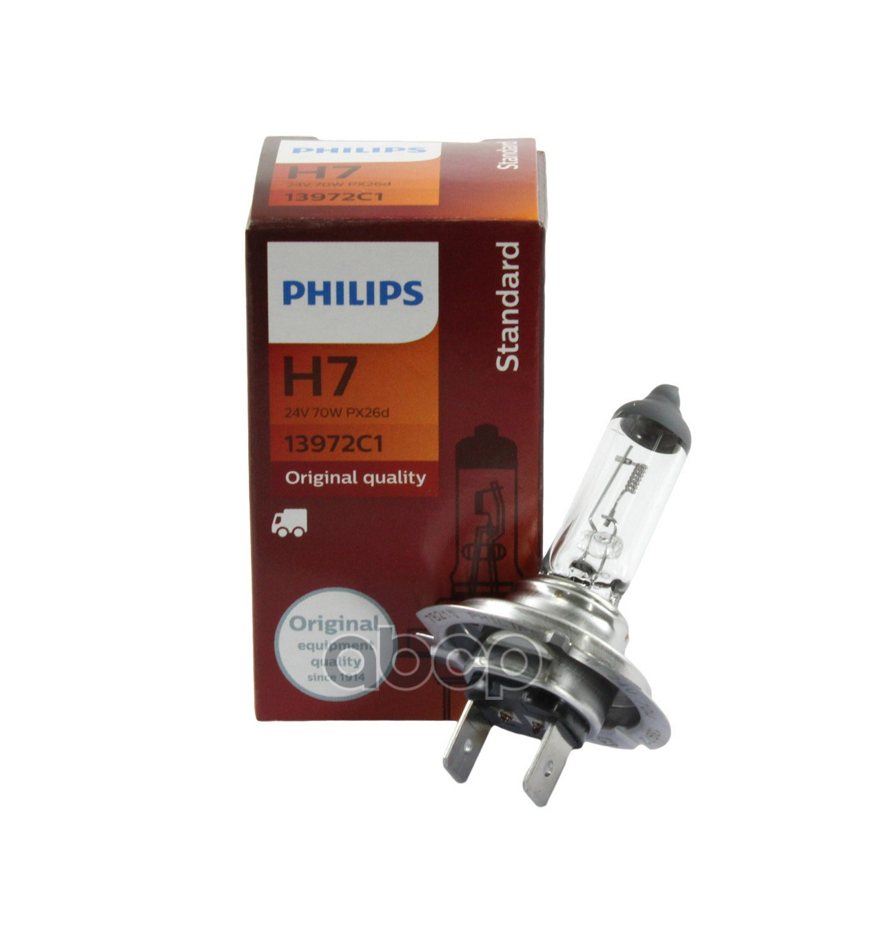 Лампа 24V H7 70W PHILIPS MasterDuty 1 шт. блистер 13972C1 Philips арт. 13972C1