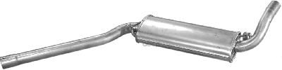 Глушитель Средн Часть Audi: 80 86-91, Coupe 89-96 Polmostrow арт. 01.42