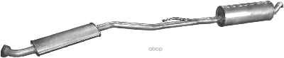 Глушитель Средн+Задн Часть Bmw: 5 88-95 Polmostrow арт. 03.08