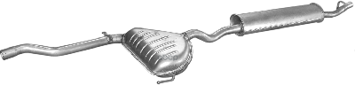Глушитель Средн+Задн Часть Fiat: Tempra 90-96 Polmostrow арт. 07.15