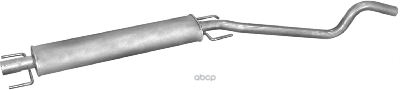 Глушитель Средн Часть Opel: Astra G 1.6/1.8 8/16V 03-04 Polmostrow арт. 17.312