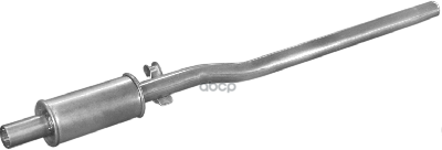 Глушитель Средн Часть Vw: Golf I 1.5D 76-79 Polmostrow арт. 30.02