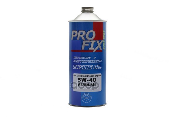 Profix Масло Моторное Синтетическое 1Л - Engine Oil 5W40 Sn A3/B4 (Уп.-20 Шт.)