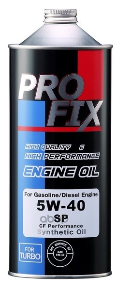 Profix Масло Моторное Синтетическое 1 Л - Engine Oil 5W-40 Api Sp/Cf (For Turbo), Made In Japan