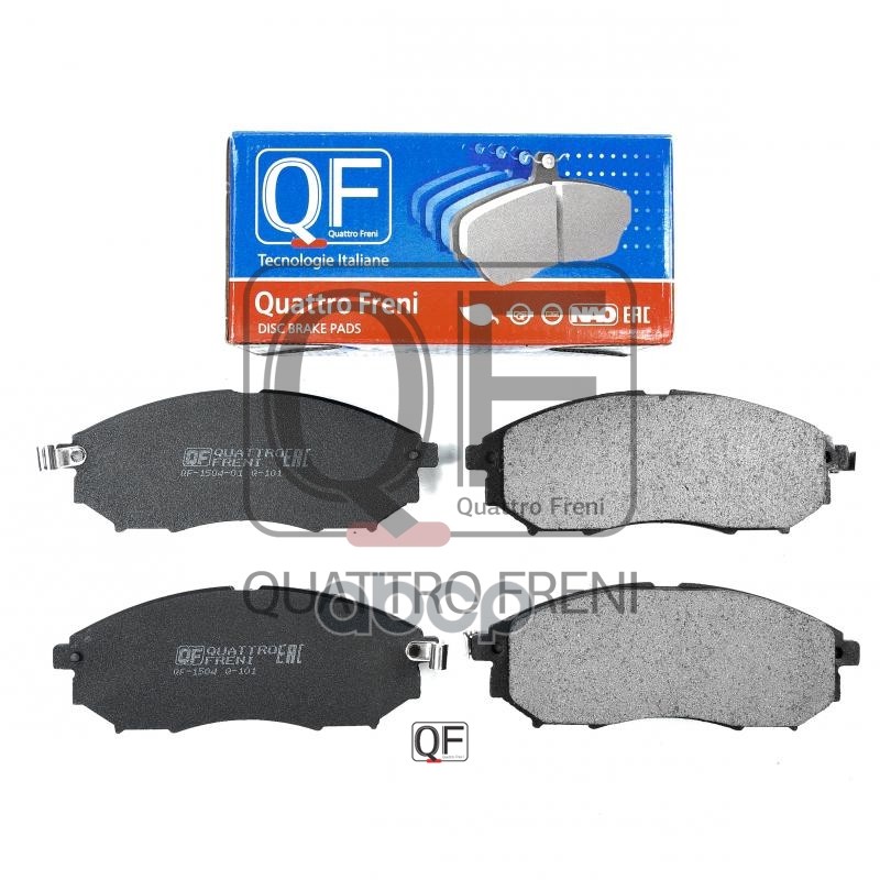Колодки тормозные дисковые передние к-т с механическим датчиком износа QUATTRO FRENI арт. qf500402