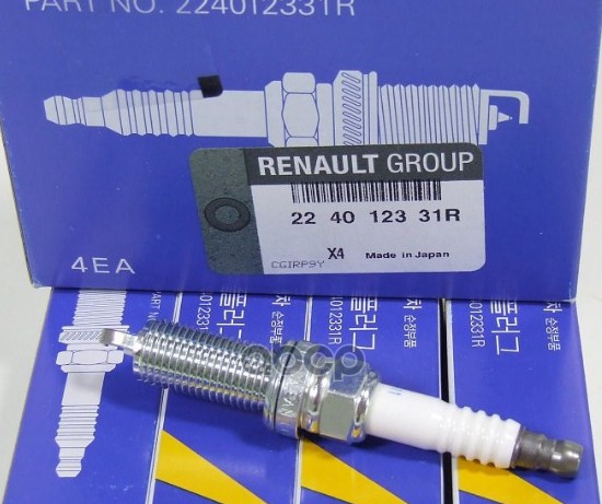 Свеча зажигания RENAULT 2240 123 31R NISSAN Micra K12/Note/Tiida/Sentra RENAULT 2240 123 31R RENAULT арт. 2240 123 31R