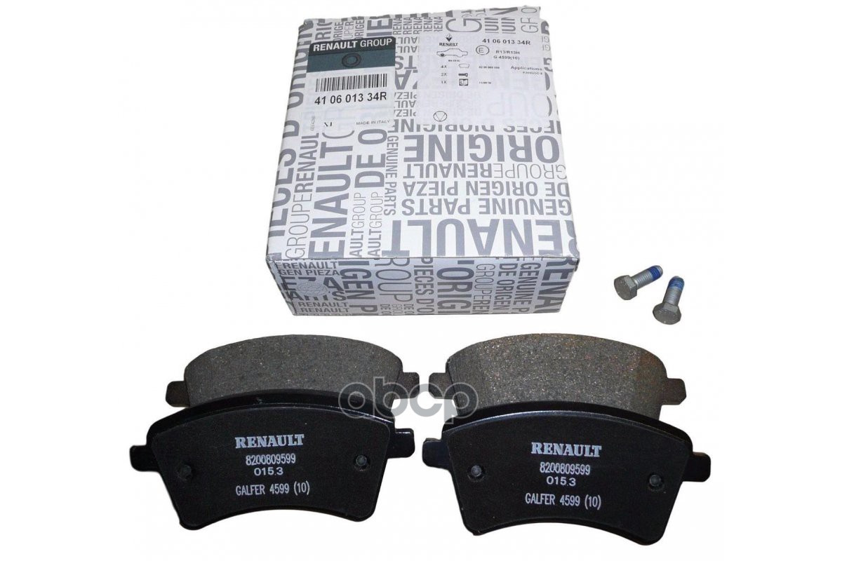 К-т колодок торм пер Renault 410601334R RENAULT арт. 410601334R