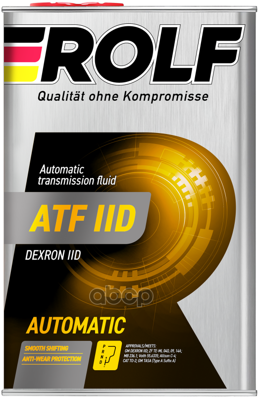 Масло трансмиссионное минеральное ATF II 4л ROLF арт. 322241