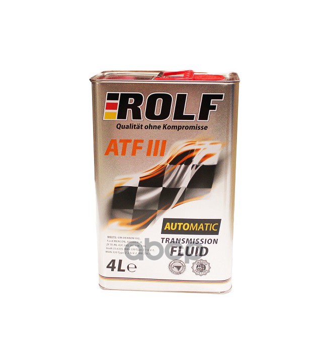 Масло трансмиссионное минеральное ATF III 4л ROLF арт. 322245
