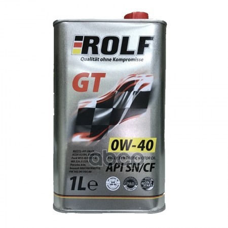 ROLF Масло Моторное Rolf Gt 0W-40 Синтетическое 1 Л 322306