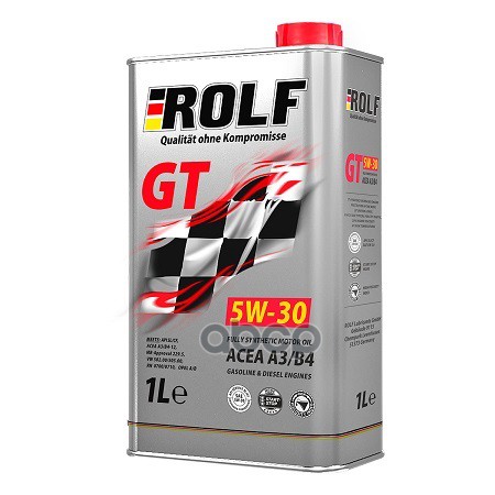 ROLF Масло моторное Rolf GT 5W-30 A3/B4 SL/CF 1л (металл) (синтетика)