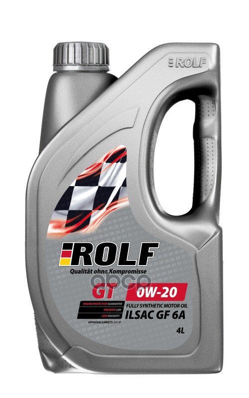ROLF Масло Моторное Rolf Gt 0W-20 Gf-6A Sp 4Л 322754