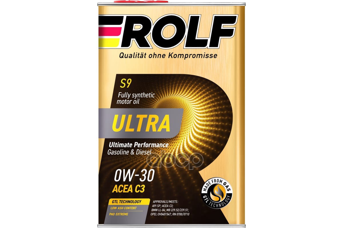 ROLF Масло моторное синтетическое Ultra 0W30 SP, C3 4л