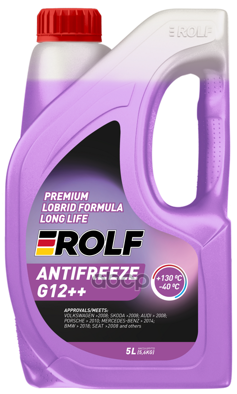 Антифриз готовый фиолетовый G12++ violet -40С 5л ROLF арт. 700750