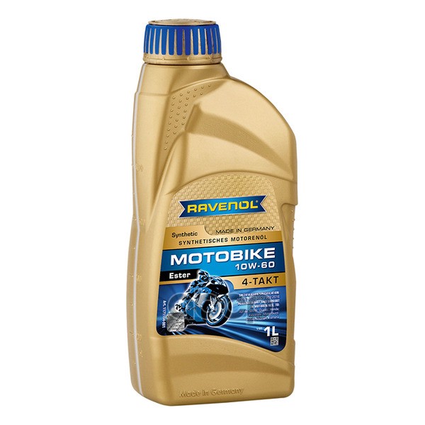 Моторное Масло Ravenol Motobike 4-T Ester Sae 10W-60 (1Л) New 1171104-001-01-999 Ravenol арт. 117110400101999
