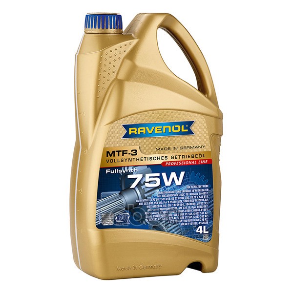Масло Трансмиссионное Синтетическое Mtf-3 75W 4Л Ravenol арт. 122110400401999