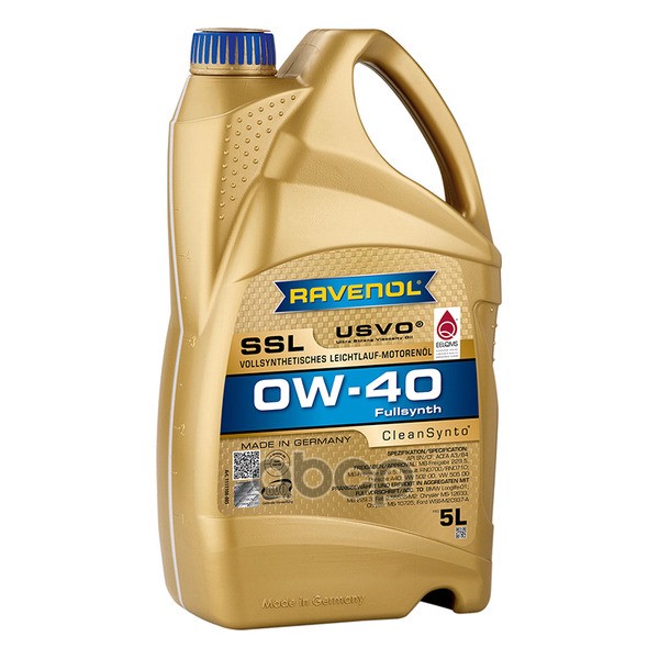 Ravenol Моторное масло RAVENOL Super Synthetik Oel SSL SAE 0W-40 ( 5л)