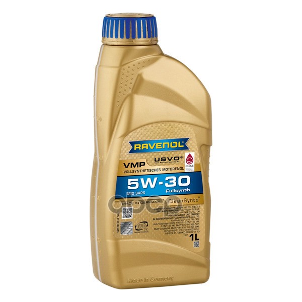 Моторное масло RAVENOL VMP 5W-30 1л (111112200101999) 4014835723313 Ravenol арт. 4014835723313