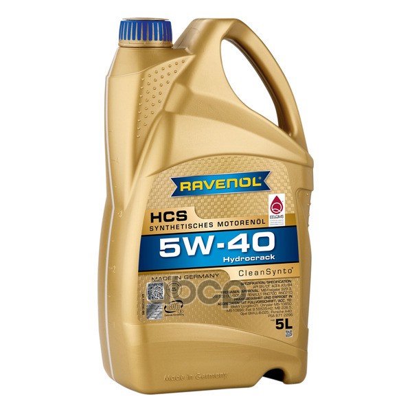 Ravenol Масло моторное HCS SAE 5W-40 (5л)