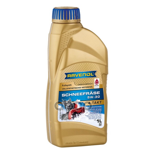 Масло моторное Ravenol Schneefraese 4-Takt 5W-30 1 л 4014835727311 Ravenol арт. 4014835727311